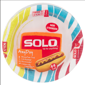 SOLO Paper Plates, AnyDay, 8.5 Inch