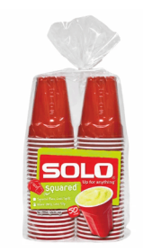 Solo Up For Anything 9 Oz Squared Plastic Cups
