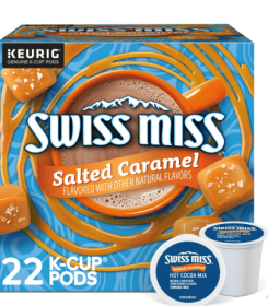 Swiss Miss Salted Caramel Hot Cocoa, K-Cup Pods, 22 Count